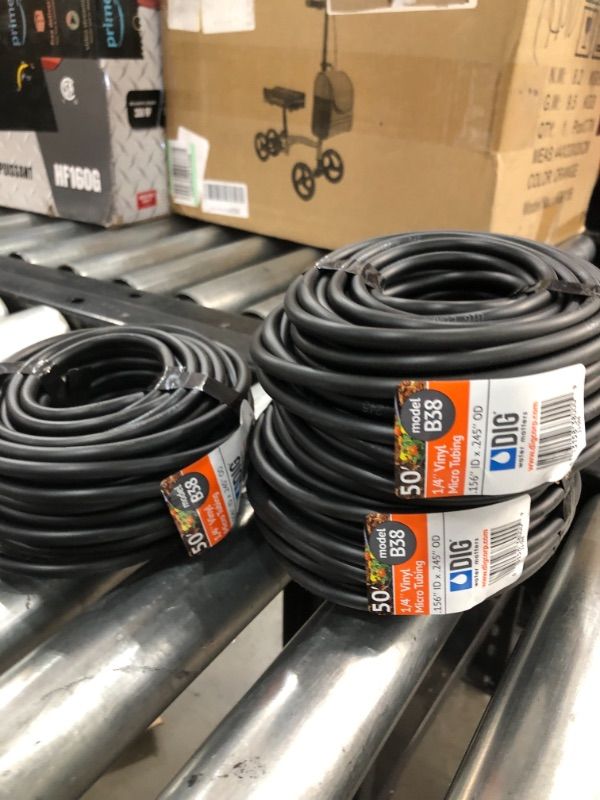 Photo 2 of 3 PACK**1/4 in. x 50 ft. Vinyl Micro Drip Tubing
