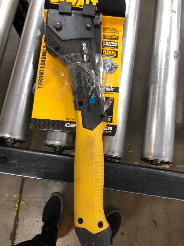 Photo 2 of "DeWALT DWHT75900 5/16 Inch - 1/2 Inch Carbon Fiber Hammer Tacker Stapler"
