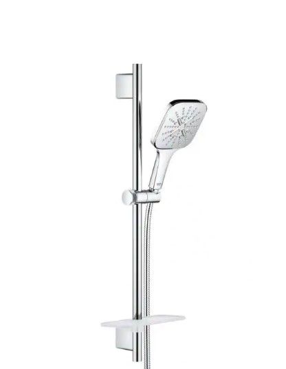 Photo 1 of 
GROHE
Rainshower Smartactive 3-Spray Square 24 in. Shower Slide Bar Kit in StarLight Chrome