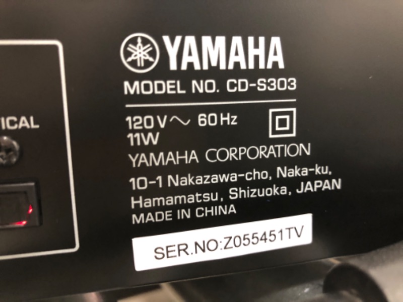 Photo 4 of Yamaha CD-S303 CD Player with MP3/WMA/LPCM/FLAC/USB Compatibility
