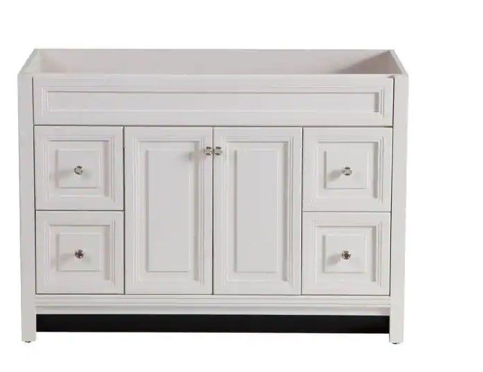 Photo 1 of 
Home Decorators Collection
Brinkhill 48 in. W x 34 in. H x 22 in. D Bath Vanity Cabinet Only in Cream