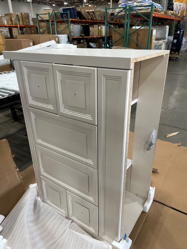 Photo 4 of 
Home Decorators Collection
Brinkhill 48 in. W x 34 in. H x 22 in. D Bath Vanity Cabinet Only in Cream