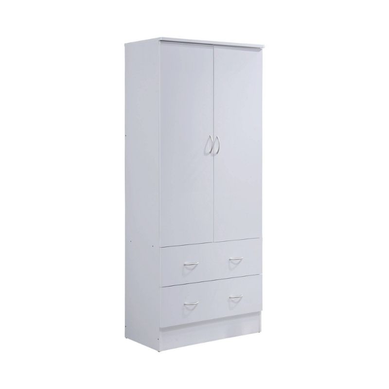 Photo 1 of ***HARDWARE LOOSE IN BOX*** HI29 WHITE 2 Doors Wardrobe with 2 Drawers
