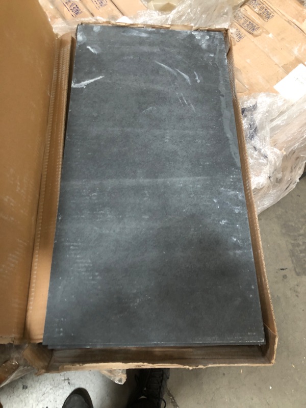 Photo 2 of **PALLET OF 30***Montauk Black 12 in. x 24 in. Gauged Slate Floor and Wall Tile (10 sq. ft. / Case)
