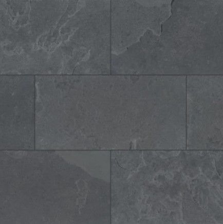 Photo 1 of **PALLET OF 30***Montauk Black 12 in. x 24 in. Gauged Slate Floor and Wall Tile (10 sq. ft. / Case)
