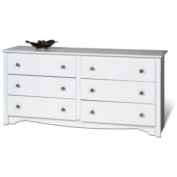 Photo 1 of ***HARDWARE LOOSE IN BOX*** Prepac Monterey 6 Drawer Dresser, White
