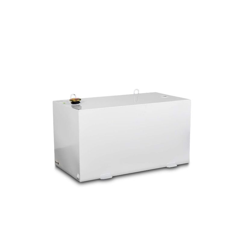 Photo 1 of ***DIRTY*** Jobox Crescent 100 Gallon White Rectangular Steel Liquid Transfer Tank for Trucks - 484000
