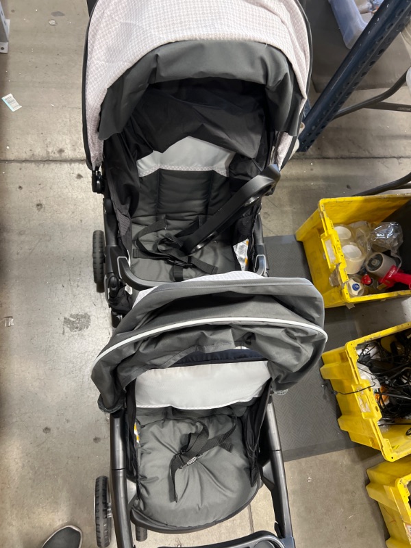 Photo 3 of Graco DuoGlider Double Stroller | Lightweight Double Stroller with Tandem Seating, Glacier
