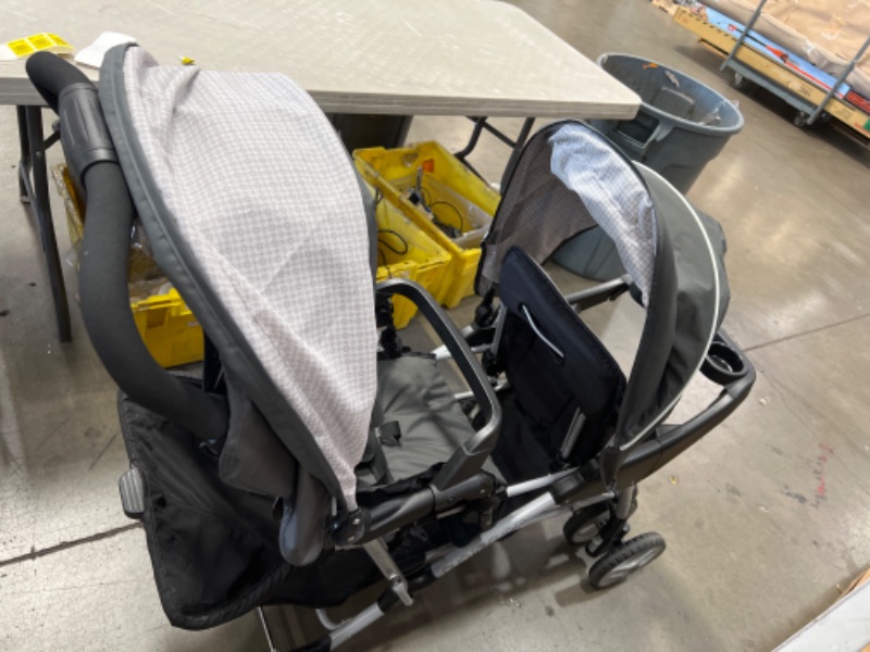 Photo 2 of Graco DuoGlider Double Stroller | Lightweight Double Stroller with Tandem Seating, Glacier
