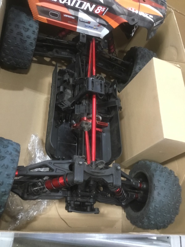 Photo 7 of (NOT COMPLETE) ARRMA RC Truck 1/5 KRATON 4X4 8S BLX Brushless Speed Monster Truck  Orange, ARA110002T2
