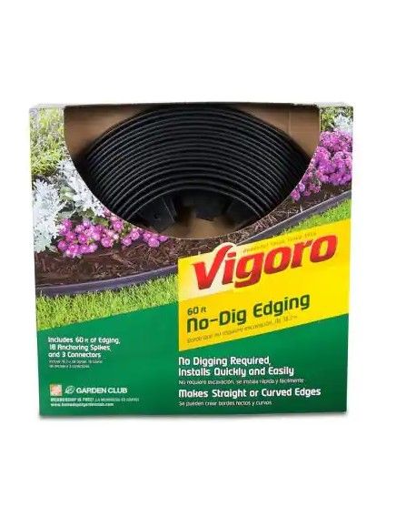 Photo 1 of 
Vigoro
60 ft. No-Dig Landscape Plastic Edging Kit