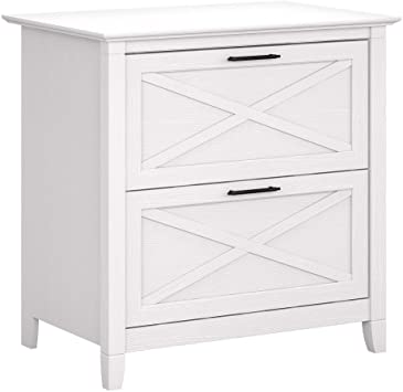 Photo 1 of Bush Furniture Key West 2 Drawer Lateral File Cabinet, Pure White Oak
