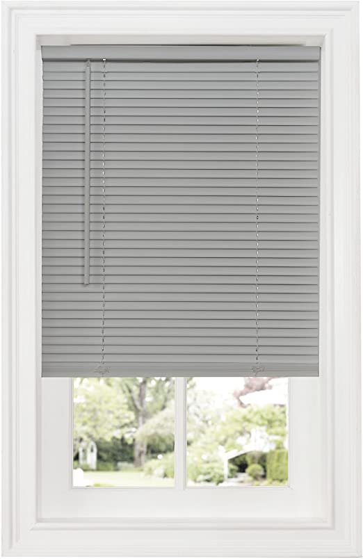 Photo 1 of Achim Home Furnishings DSG227GY06 Cordless GII Deluxe Sundown 1" Room Darkening Mini Blind, Grey, 27" x 64"
