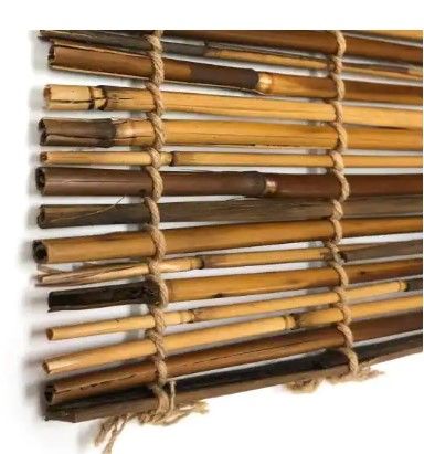 Photo 1 of  Light Filtering Bamboo Reed Blind Interior/Exterior Manual Roll-Up Shade 72 in. W x 72 in. L