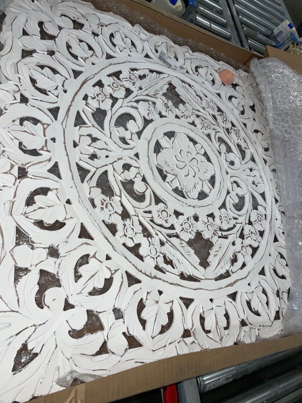 Photo 1 of HANDCRAFTED BY INDIA WALL DECOR ART WHITE 
