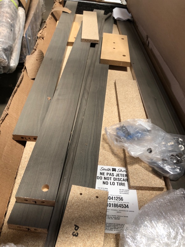 Photo 1 of **MISSING HARDWARE* South Shore
Versa Gray Maple Queen Headboard