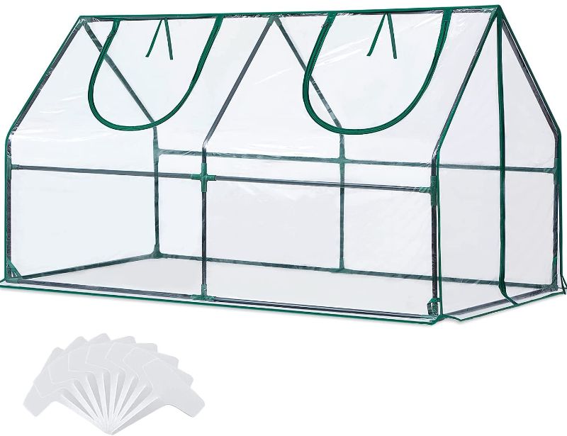 Photo 1 of **MISSING PARTS** Quictent Waterproof UV Protected Reinforced Mini Cloche Greenhouse 95" WX 36" D X 36" / 71" WX 36" D X 36" H Portable Green Hot...
