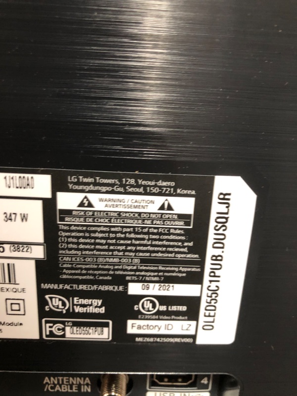 Photo 1 of LG - 55" Class C1 Series OLED 4K UHD Smart webOS TV