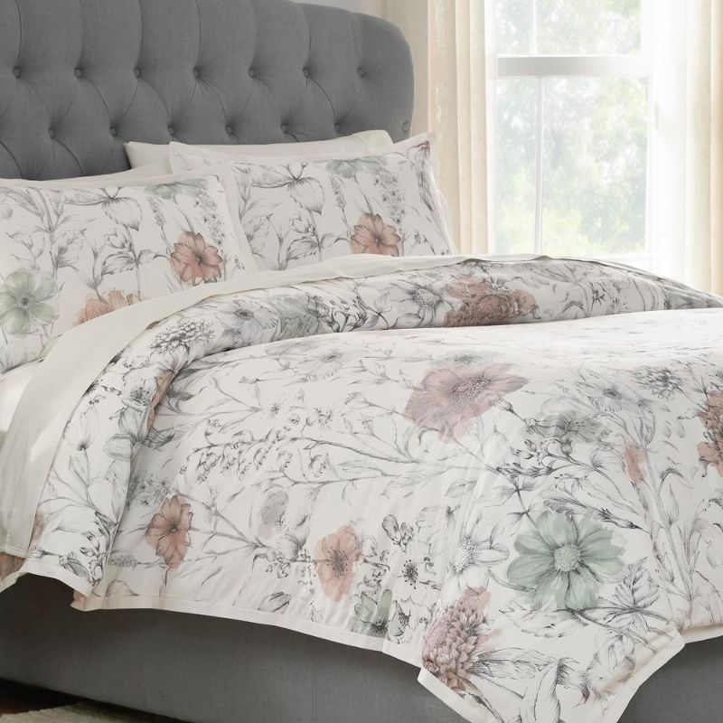 Photo 1 of (TORN CARRY CASE) 
Home Decorators Collection Sidney 3-Piece Clotilde King Duvet Cover Set
