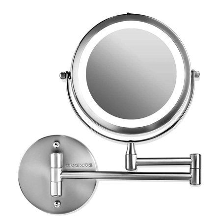 Photo 1 of (NOT FUNCTIONAL) 
Ovente Wall Mounted Makeup Mirror 7X/10X, Polished Chrome