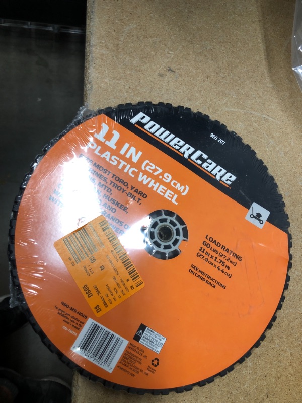 Photo 2 of 11 in. x 1.75 in. Universal Plastic Wheel for Lawn Mowers