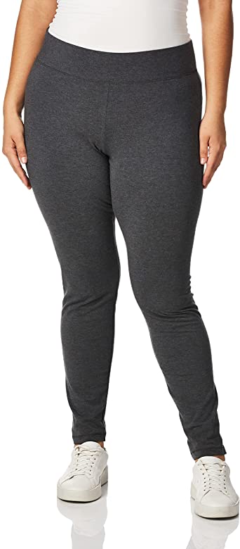 Photo 1 of HUE Women's Cotton Ultra Legging with Wide Waistband, Assorted
