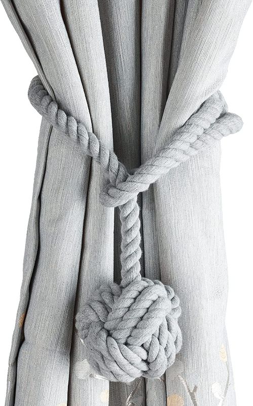 Photo 1 of **SET OF 3**
Lamris Curtain Tiebacks 2 Pack Natural Cotton Rope Tieback Decorative Drapery Curtain Holdbacks
