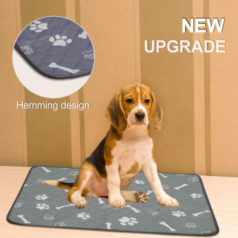 Photo 1 of **SLIGHTLY DIFFERENT FROM STOCK PHOTO**
Niubya Washable Pee Pads for Dogs, Fast Absorbing Reusable Puppy Training Pad, Waterproof Doggie Whelping Pad, Non Slip 100% Leak-Proof Dog Pee Mats, 58'' X 54'' inches