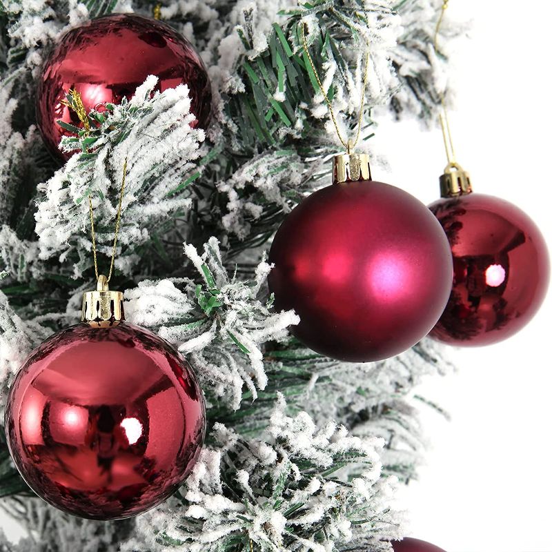 Photo 1 of **SOLD AS SET** PACK OF 3
4Pcs Christmas Balls Ornaments for Xmas Christmas Tree - Shatterproof Christmas Tree Decorations Hanging Ball for Holiday Wedding Party Decoration 