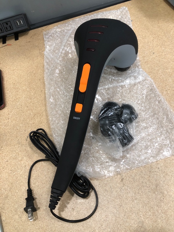 Photo 1 of **INCOMPLETE**
Hangsun Handheld Neck Back Massager MG400 Deep Tissue Percussion Massage for Shoulder, Leg, Foot, Muscles, Electric Double Head Full Body Massagers
