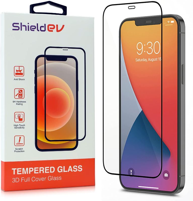 Photo 1 of **SET OF 3**
Shieldev Tempered Glass Screen Protector Compatible with iPhone 13 / iPhone 13 Pro 2021 - Clear 3D Full Cover With Curved Edges - Strong Surface Protection Against Scratches, Fingerprints - 1 Pack
