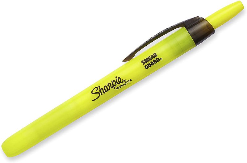 Photo 1 of **PACK OF 2**
Sharpie Accent Retractable Highlighters, Chisel Tip, Fluorescent Yellow, Box of 12
