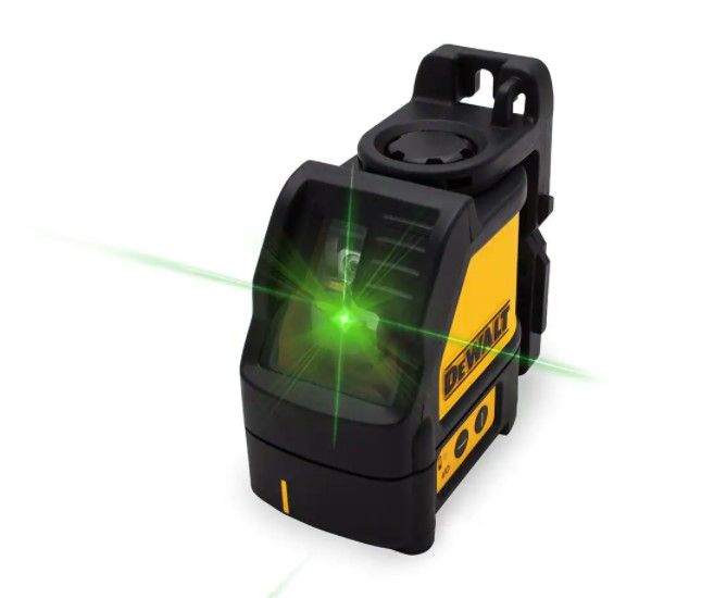 Photo 1 of **INCOMPLETE**
165 ft. Green Self-Leveling Cross Line Laser Level with (3) AAA Batteries & Case
