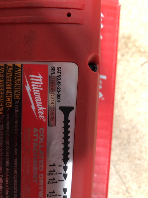 Photo 3 of "Milwaukee 49-20-0001 Tapered Nose Collated Drywall Screw Gun Attachment"
