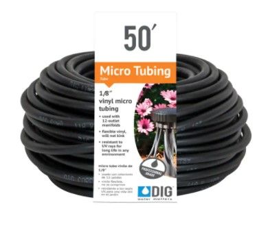 Photo 1 of 1/8 in. x 50 ft. Vinyl Micro Drip Tubing
PACK OF 6