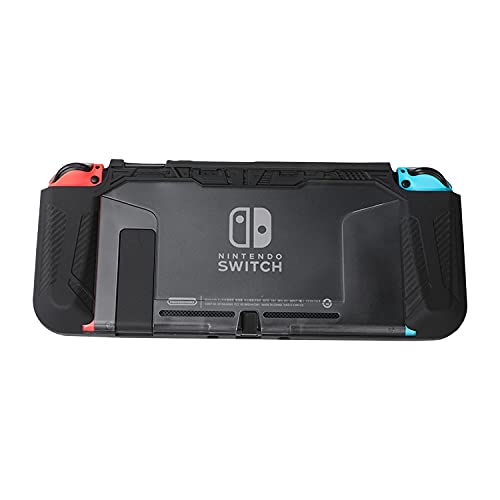 Photo 1 of  2 Cases for Nintendo Switch.Suitable the charging dock, protective case screen protector, protection heavy-duty protective case , with shock absorption and anti-scratch (black) *CASE ONLY * Sold as set nonrefundable 