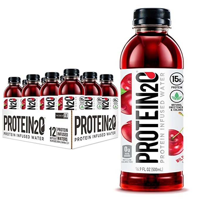 Photo 1 of ** EXP 03/11/22****NO REFUNDS  
Protein2o 15g Whey Protein Infused Water, Wild Cherry, 16.9 oz Bottle (Pack of 12)
