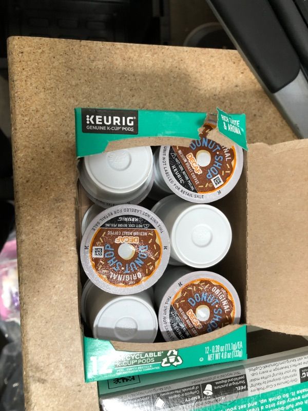 Photo 2 of ** EXP: 24 OCT 2023** ** NON-REFUNDABLE ** SOLD AS IS **
The Original Donut Shop Keurig Single-Serve K-Cup Pods, Decaf Keurig Single-Serve K-Cup Pods, Medium Roast Coffee, 12 Count