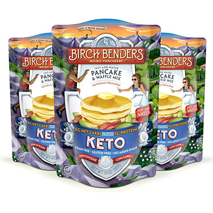 Photo 1 of ** EXP:11/28/22** NON-REFUNDABLE** SOLD AS IS**
Keto Pancake & Waffle Mix by Birch Benders, Low-Carb, High Protein, Grain-free, Gluten-free, Low Glycemic, Keto-Friendly, Made with Almond, Coconut & Cassava Flour, Just Add Water, 3 Pack (10oz each)
