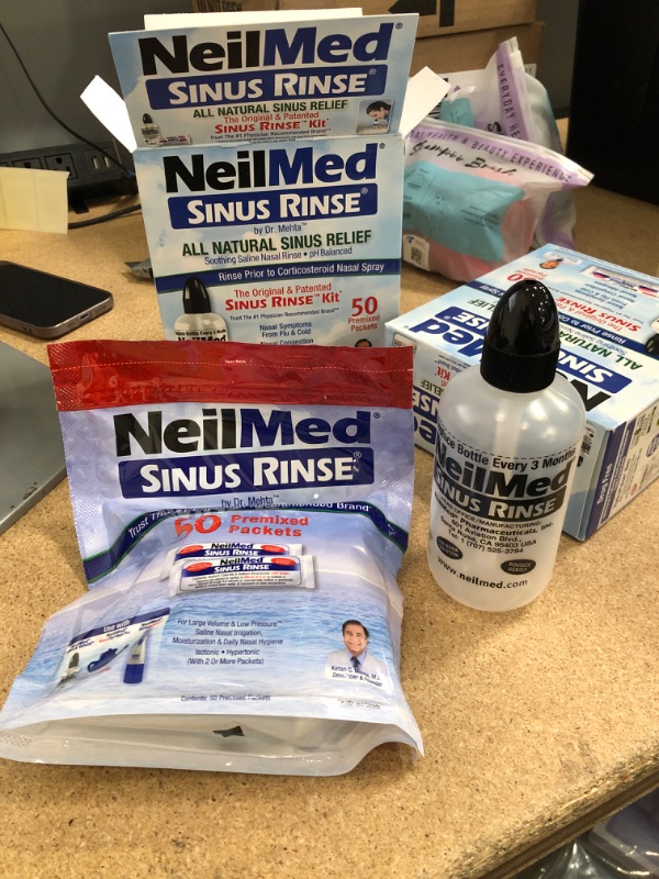 Photo 2 of ** SETS OF 2**
NeilMed Original Sinus Rinse Kit with 60 Premixed Sachets
