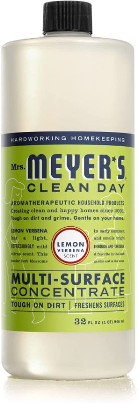 Photo 1 of ** SET SOF 2**
Mrs. Meyer's Multi-Surface Cleaner Concentrate, Use to Clean Floors, Tile, Counters, Lemon Verbena Scent, 32 oz
