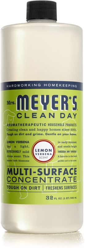 Photo 1 of ** SET SOF 2**
Mrs. Meyer's Multi-Surface Cleaner Concentrate, Use to Clean Floors, Tile, Counters, Lemon Verbena Scent, 32 oz