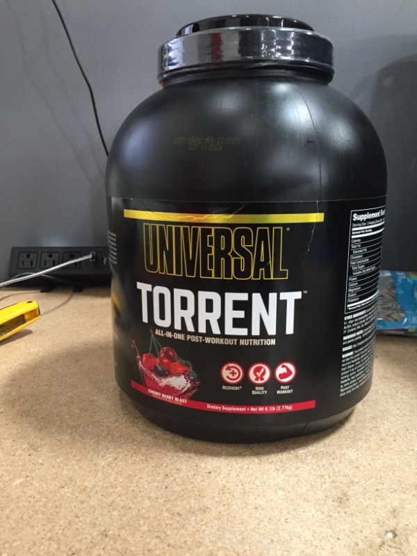 Photo 1 of ***GENERAL POST** EXP:11/2024 **SOLD AS IS, NON-REFUNDABLE**
Torrent Post Workout Recovery Supplement: 52g Carbs, 20g Protein and 1.5g Fats- Cherry Berry Blast