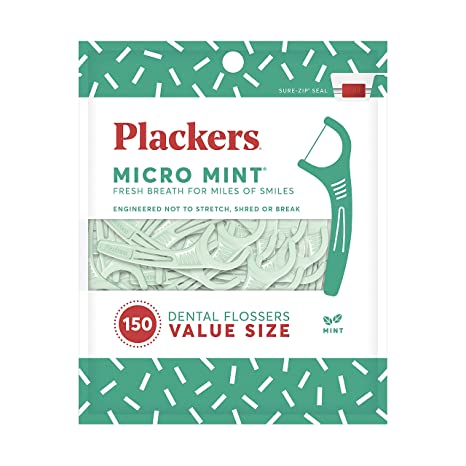 Photo 1 of ** SETS OF 5**
Plackers Dental Floss Picks, Micro Mint, 150 Count
