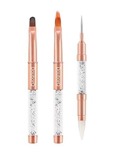 Photo 1 of ** SETS OF 2**
DouborQ 3PCS Nail Art Brushes Set,Ombre Nail Brush Gel Polish Nail Art Design Pen Painting Tools with Rhinestone Handle,Gel Brush,Rhinestone Nail Pen,Nail Picker Dotting Pen (Set 1)