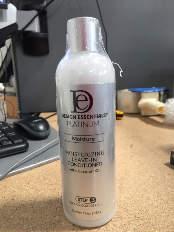 Photo 2 of ** EXP: 05/24**  ** NON-REFUNDABLE** SOLD AS IS**
Design Essentials Platinum Moisture Moisturizing Leave-In Conditioner, Step 3, 12 Ounces

