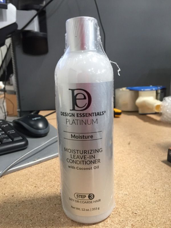 Photo 2 of ** EXP: 05/24**  ** NON-REFUNDABLE** SOLD AS IS**
Design Essentials Platinum Moisture Moisturizing Leave-In Conditioner, Step 3, 12 Ounces