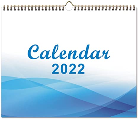 Photo 1 of ** SETS OF 2**
2022 Calendar - Monthly Wall Calendar from Jan 2022 - Dec 2022, 14.5 x 11.8 Inches, with Julian Date,Twin-Wire Binding, Hanging Hook, Thick Paper, Lots of Space for Notes, Organizing & Planning
