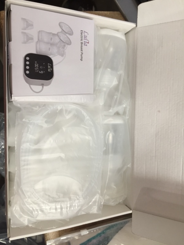 Photo 2 of Double Electric Breast Pump with Milk Storage Bags and Adapters Feeding Extractor Strong Suction Pain Free 2 Sizes of Flanges Rechargeable Portable Silicone Breastfeeding Pumps for Home and Travel
