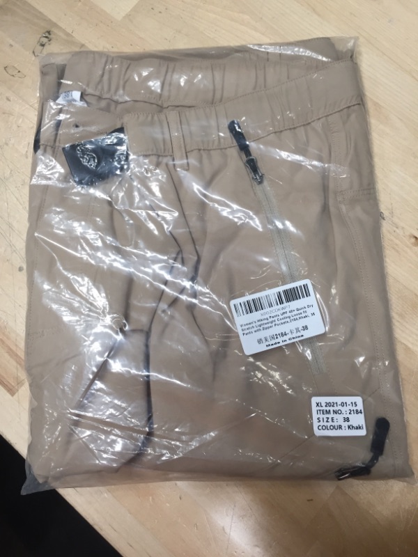 Photo 1 of Women's Golf Hiking Cargo Pants Quick Dry Lightweight Stretch Outdoor Elastic Waist Pants Zipper Pockets xl